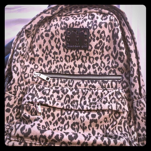 Madden Girl Handbags - Madden Girl leopard backpack